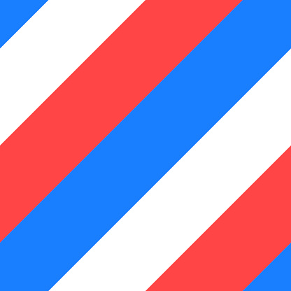 Barber Shop Pole Background Flat Vector Illustration Stock Illustration