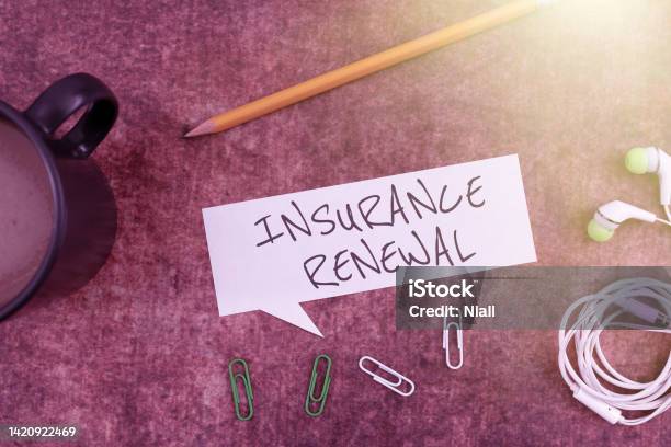 Sign Displaying Insurance Renewalprotection From Financial Loss Continue The Agreement Word Written On Protection From Financial Loss Continue The Agreement Stock Photo - Download Image Now