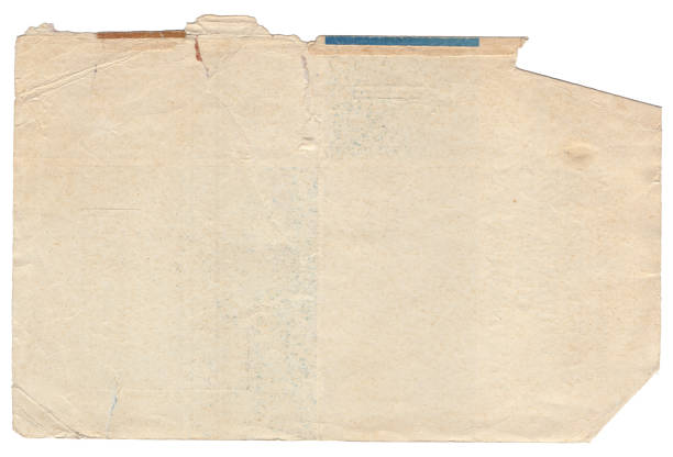 Old envelope isolated on a white
