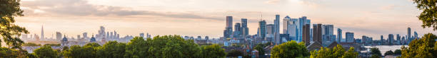 istock London panoramic view across treetops to skyscraper cityscape at sunset 1420928502