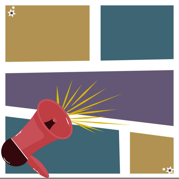 istock Megaphone Drawing With Conversation Bubble Showing New Announcement. Bullhorn Voice Device With Speech Balloon Presenting Fresh And Important News Messages. 1420930602
