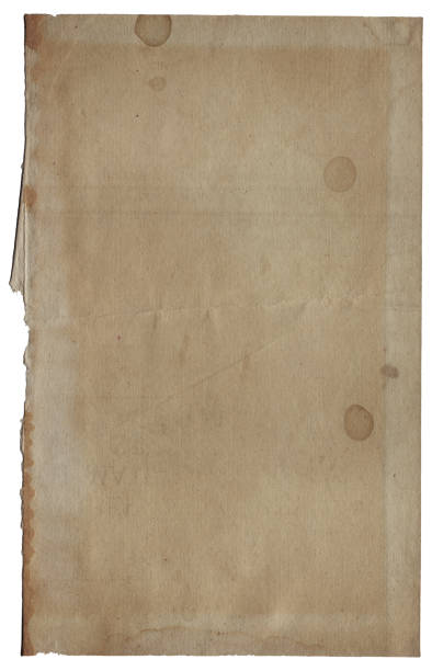 istock Old vintage rough paper with scratches and stains texture isolated 1420936413