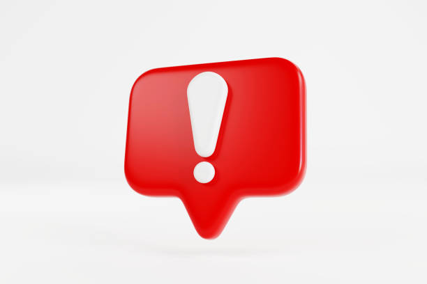 istock 3d red danger attention bell or red emergency notifications alert on rescue warning 3d icon. alert important for security urgency concept. 3d security warning urgent icon. 3d rendering 1420937877