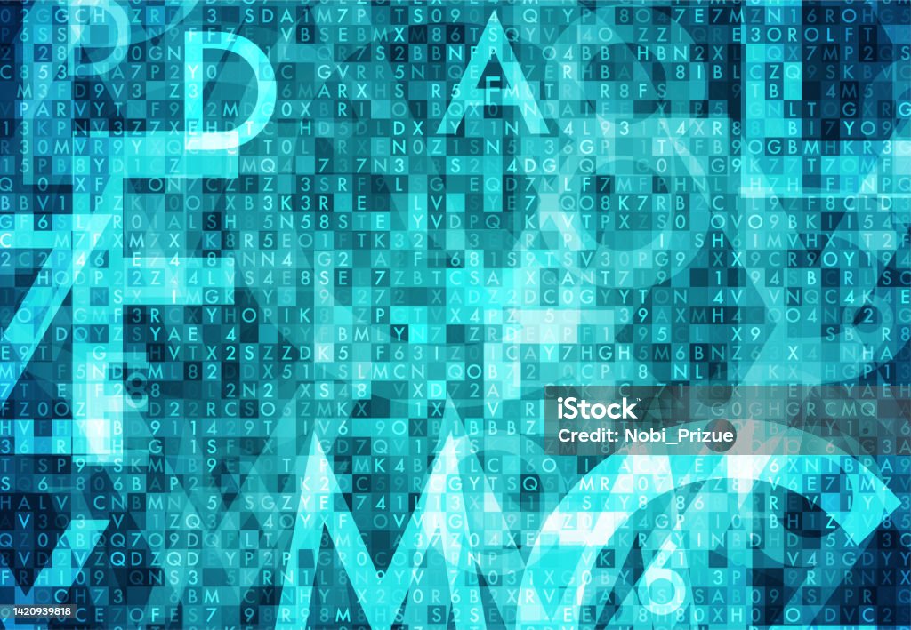 Data Stream Code Stream Of Encoded Data Stock Illustration - Download Image Now ...