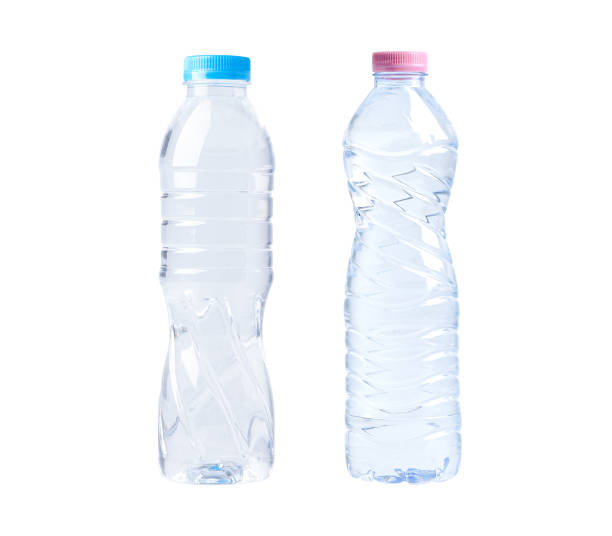 istock Plastic water bottle for drink isolated on white background. 1420940046