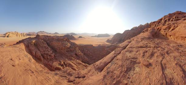 istock Glimpses of Wadi Rum: desert and red sand at sunset 1420949643