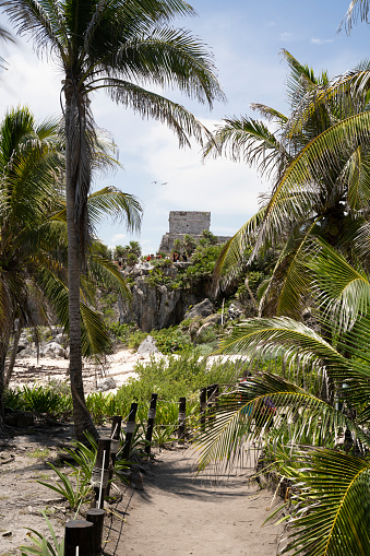 ancient ruins of Tulum in the Yucatan Peninsula in Mexico