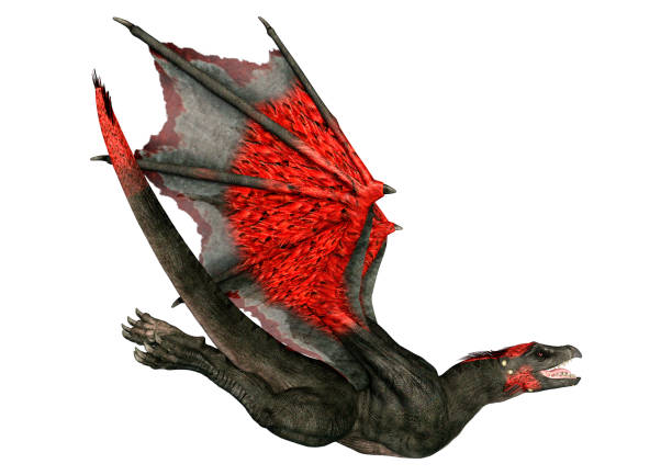 istock 3D Rendering Fairy Tale Dragon on White 1420952377