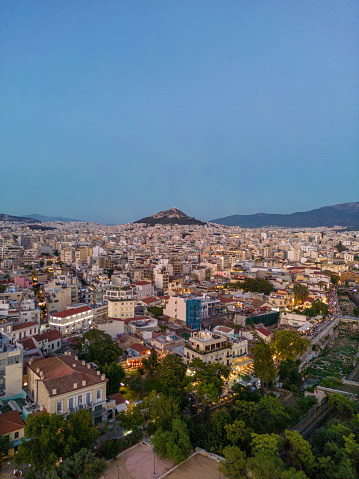 Lycabettus hill, Athens, Greece.