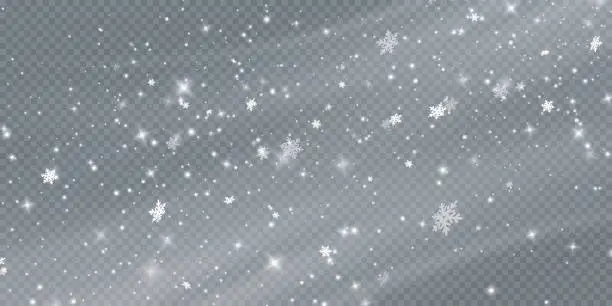 Vector illustration of Cold winter wind texture. Holiday vector blizzard. Christmas effect of a cold blizzard. Vector .