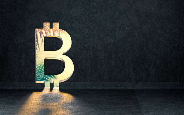istock cryptocurrency icon showing inside of interior with sunray shiny realistic 1420958698