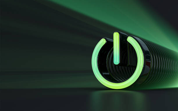 istock power sign iconic background sunray realistic look symbol for social 1420958740