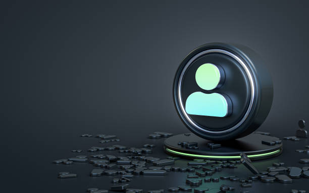 istock user sign 3d rendering abstract dark realistic iconic background for social 1420958783