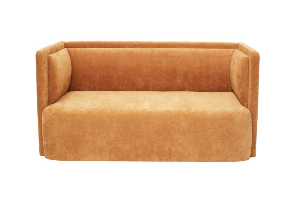 istock modern furniture. fabric brown couch isolated on white background, front view 1420963618