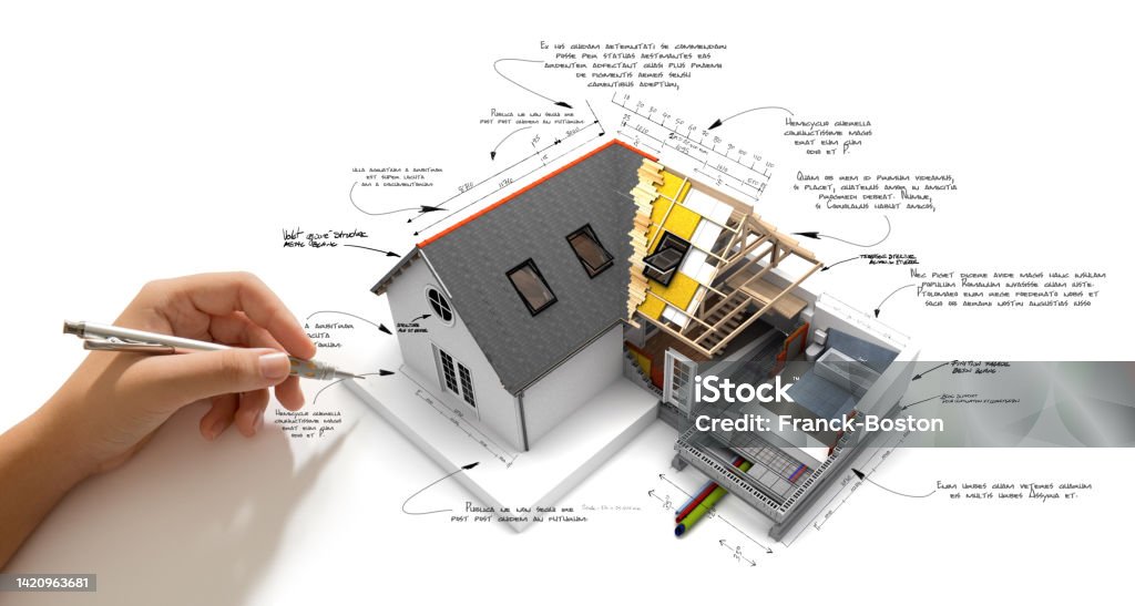 Building Requirements Graphics House Construction Technical Requirements Stock Photo - Download Image ...