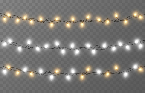istock Vector Christmas garland on an isolated transparent background. Light, light garland, Christmas decoration. 1420964911