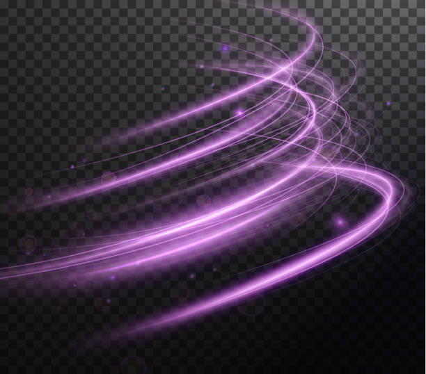 istock Light pink Twirl. Curve light effect of pink line. Luminous pink circle.  Light pink pedistal, podium, platform, table. Vector . 1420972787