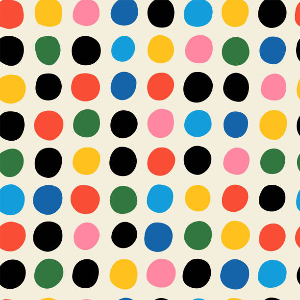Seamless polka dots background.