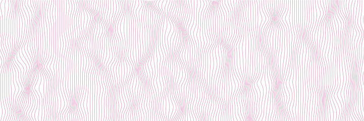 background with abstract pink colored vector wave lines pattern - design element illustration