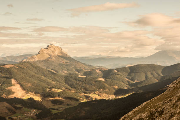 istock sunset in the basque mountains, Basque country Spain 1420976971