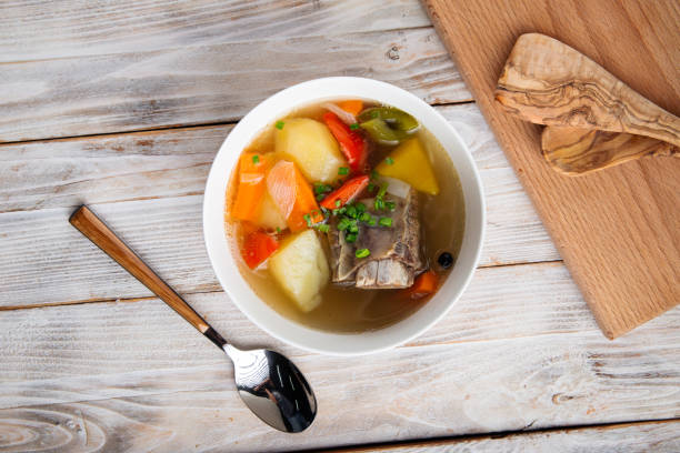 istock Oriental shorpa soup with lamb and vegetables 1420976990