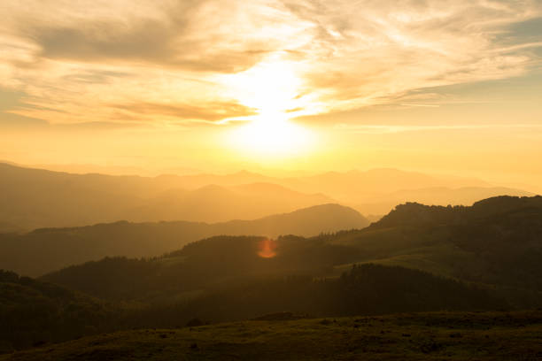 istock sunset in the basque mountains, Basque country Spain 1420977013