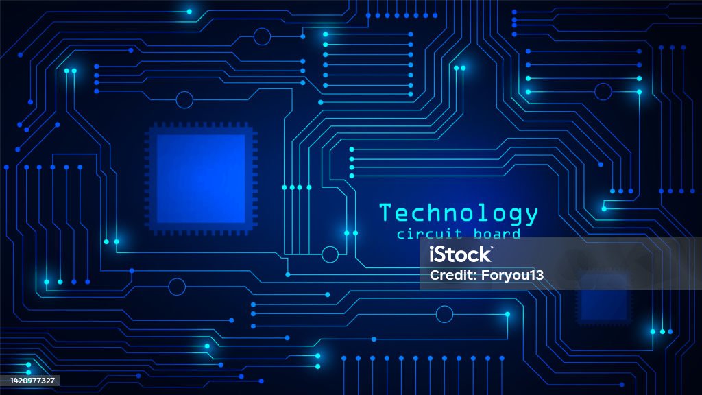 Technology Background With Hitech Digital Data Stock Illustration ...