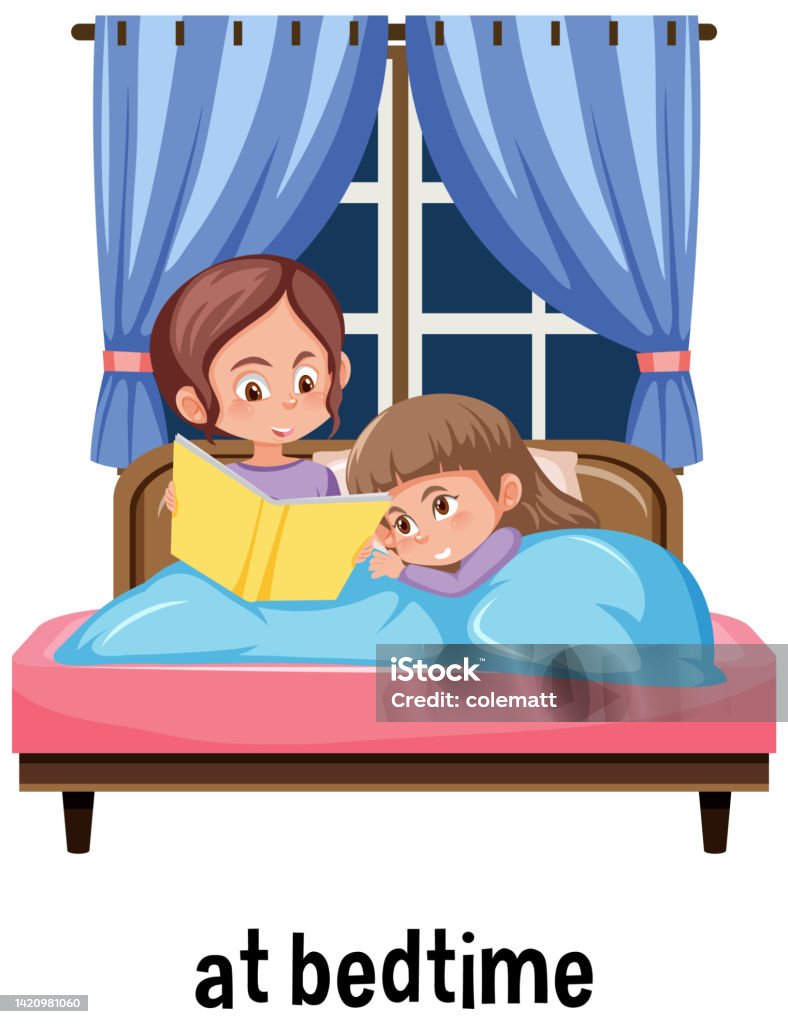 Giới Từ Tiếng Anh Của Thời Gian Với Cảnh Trước Khi Đi Ngủ Hình ...