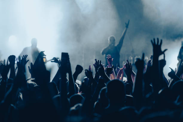 istock Concert crowd on a music concert 1420982559