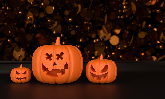 Halloween pumpkin and halloween concept.