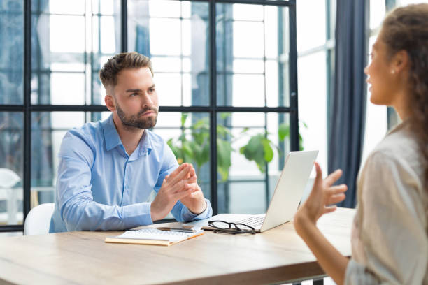 istock HR conducts job interviews with successful candidates for a vacant position. 1420982748