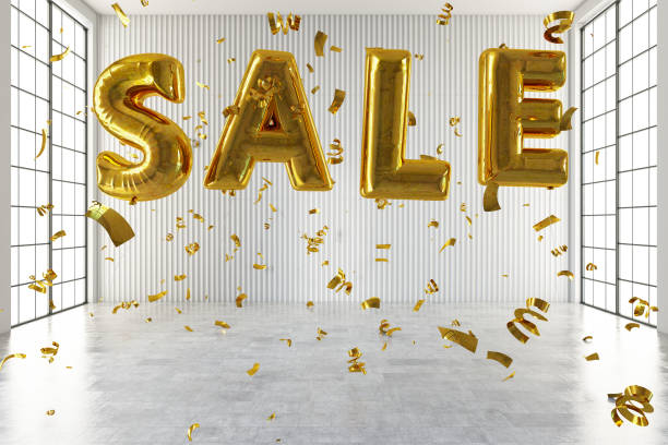 istock Sale Balloons with Confetti 1420982812