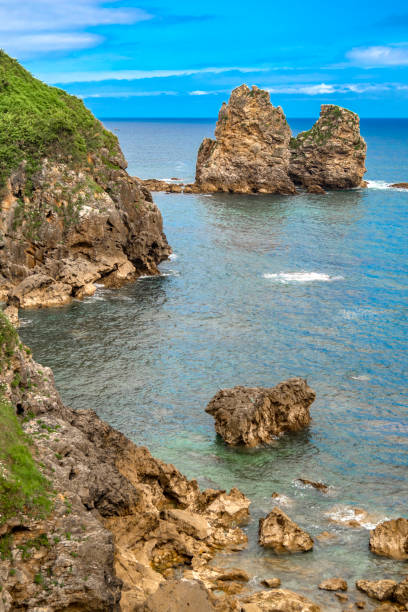 istock Islote de los Picones, Coastline and Cliffs View, Asturias, Spain 1420984807