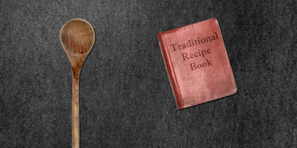 istock Wood Cooking Spoon Rcipe Book 1420984841