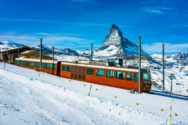 istock Train at Gornergrat cog railway, Switzerland 1420997905