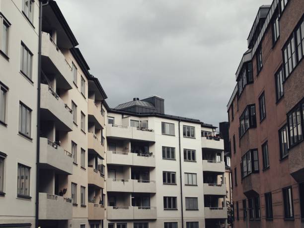 istock Low angle view of buildings against sky 1420998198
