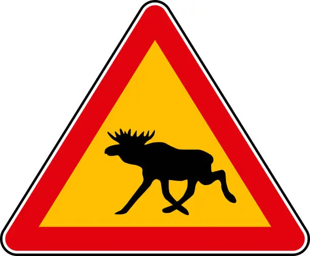 Vector illustration of Elk sign vector illustration