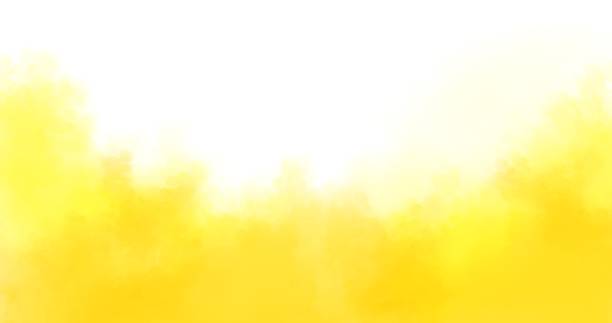 istock Yellow watercolor background 1421004590
