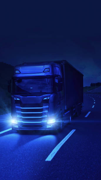 istock Truck Transportation in Dusk 1421005710