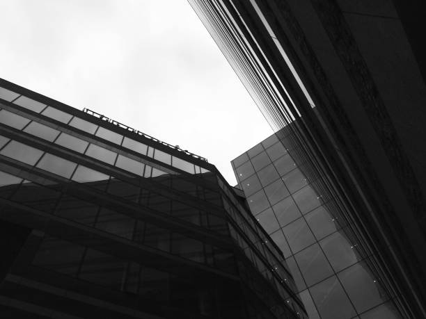 istock Low angle view of modern building against sky 1421006306