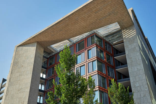 Amsterdam public library modern architecture at Oosterdokskade,