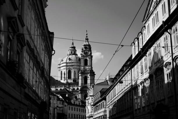 istock Low angle view of old church 1421020148