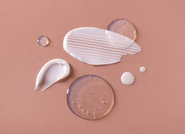 istock cosmetic smears cream texture on pastel background 1421020272