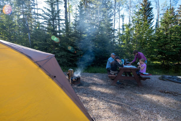 istock Family camping adventures 1421022156