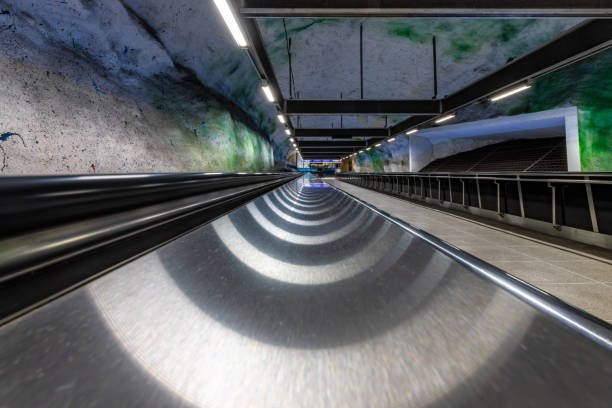 istock Abstract detail on Stockholm underground system 1421023603