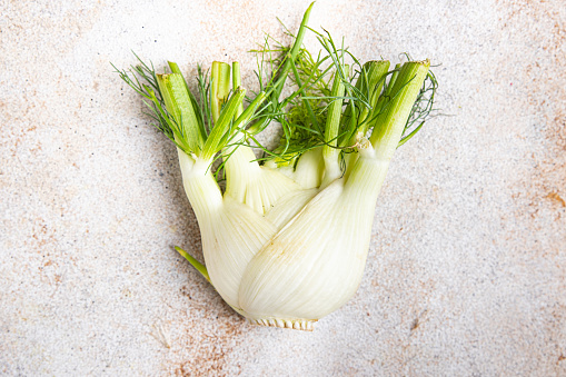 fennel root vegetable healthy meal food snack diet on the table copy space food background rustic top view keto or paleo diet