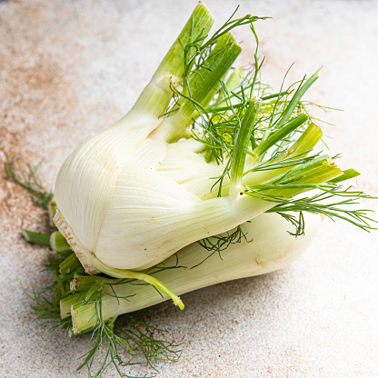 fennel root vegetable healthy meal food snack diet on the table copy space food background rustic top view keto or paleo diet