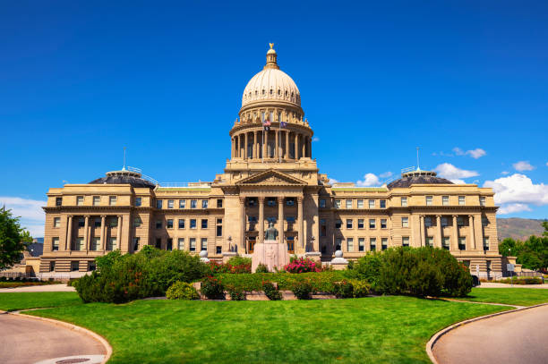 idaho state capitol a boise, id - idaho state capitol foto e immagini stock