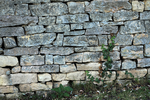 Bricked stone wall as a background