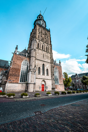 Front View Of St. Walburgis Church In Zutphen, The Netherlands